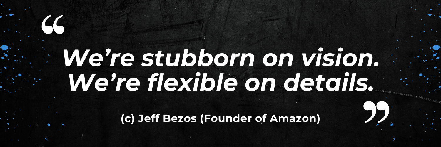 Jeff Bezos quote about bold vision of the best crypto launchpad