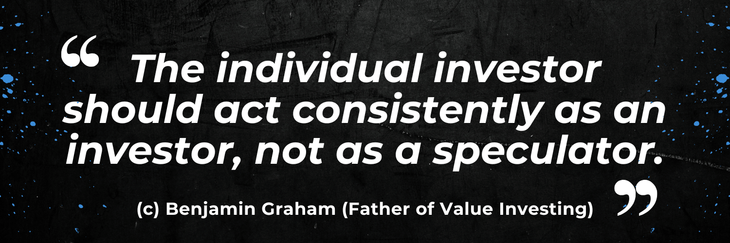 Benjamin Graham investment advice against speculation