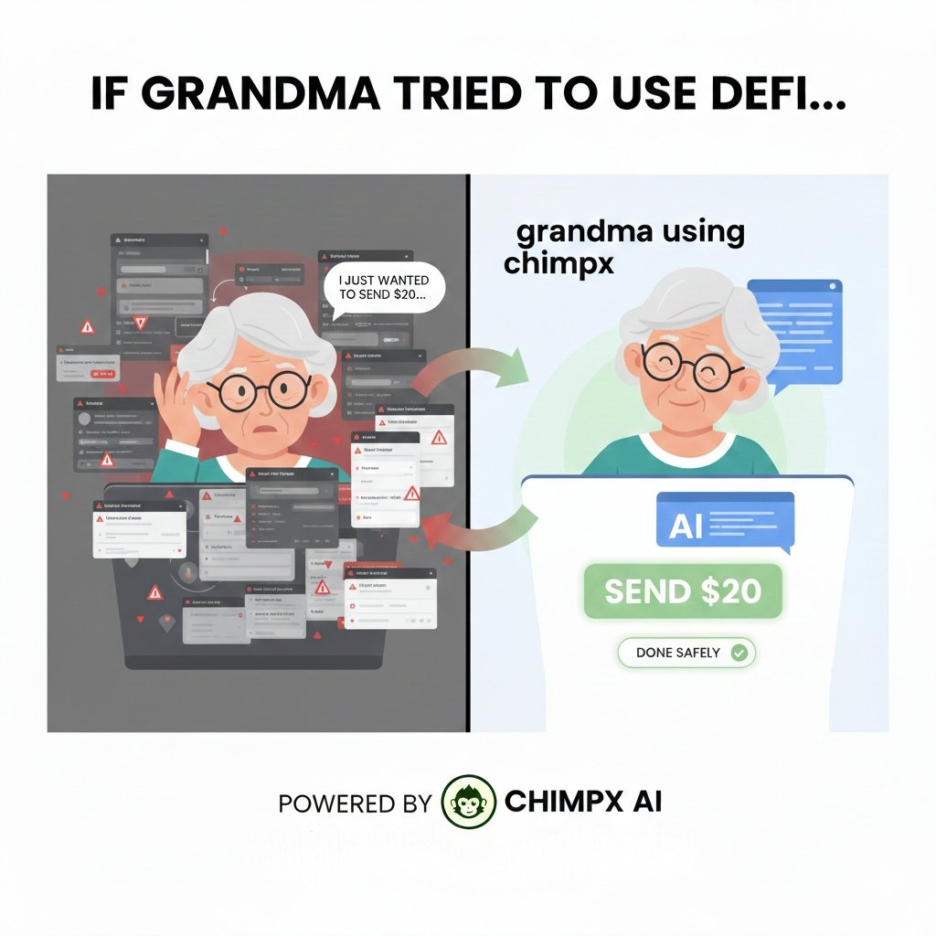 explaining chimpx defi superapp for your grandma - alphamind community content