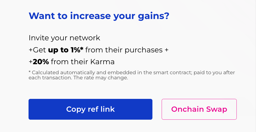 onchain referral link generation on alphamind launchpad