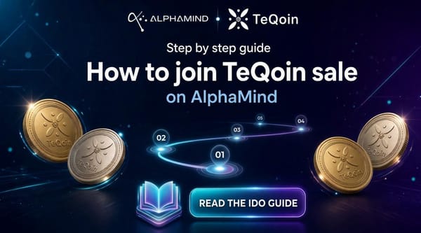 How to join the TeQoin $TEQOIN token sale on AlphaMind step-by-step guide